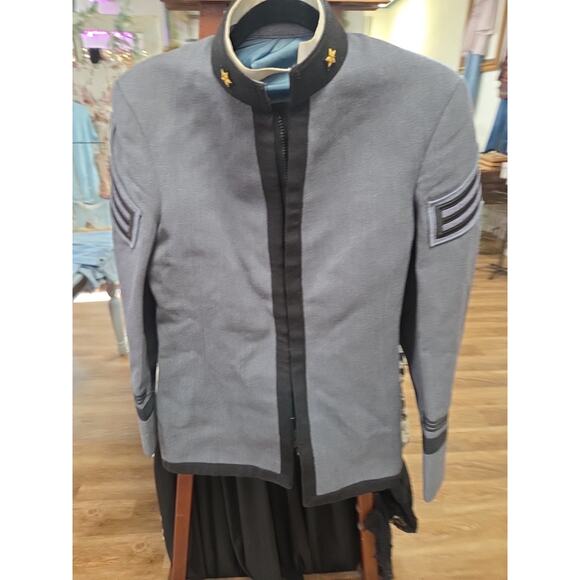 Military Academy West Point Men's Cadet Gray Wool Uniform Jacket Coat 37 20 1/2 - Picture 3 of 11